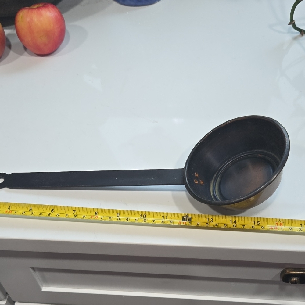 Source Unknown Black Metal Ladle